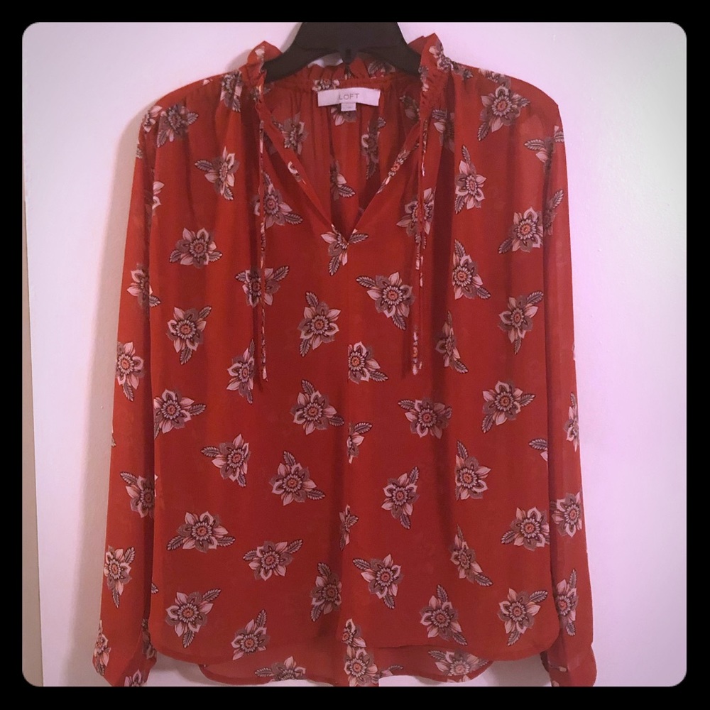 Loft brand sheer blouse